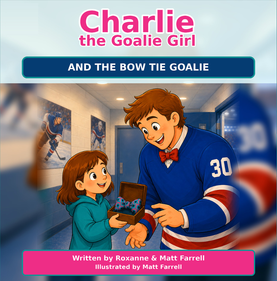 Front cover of Charlie the Goalie Girl and the Bow Tie Goalie